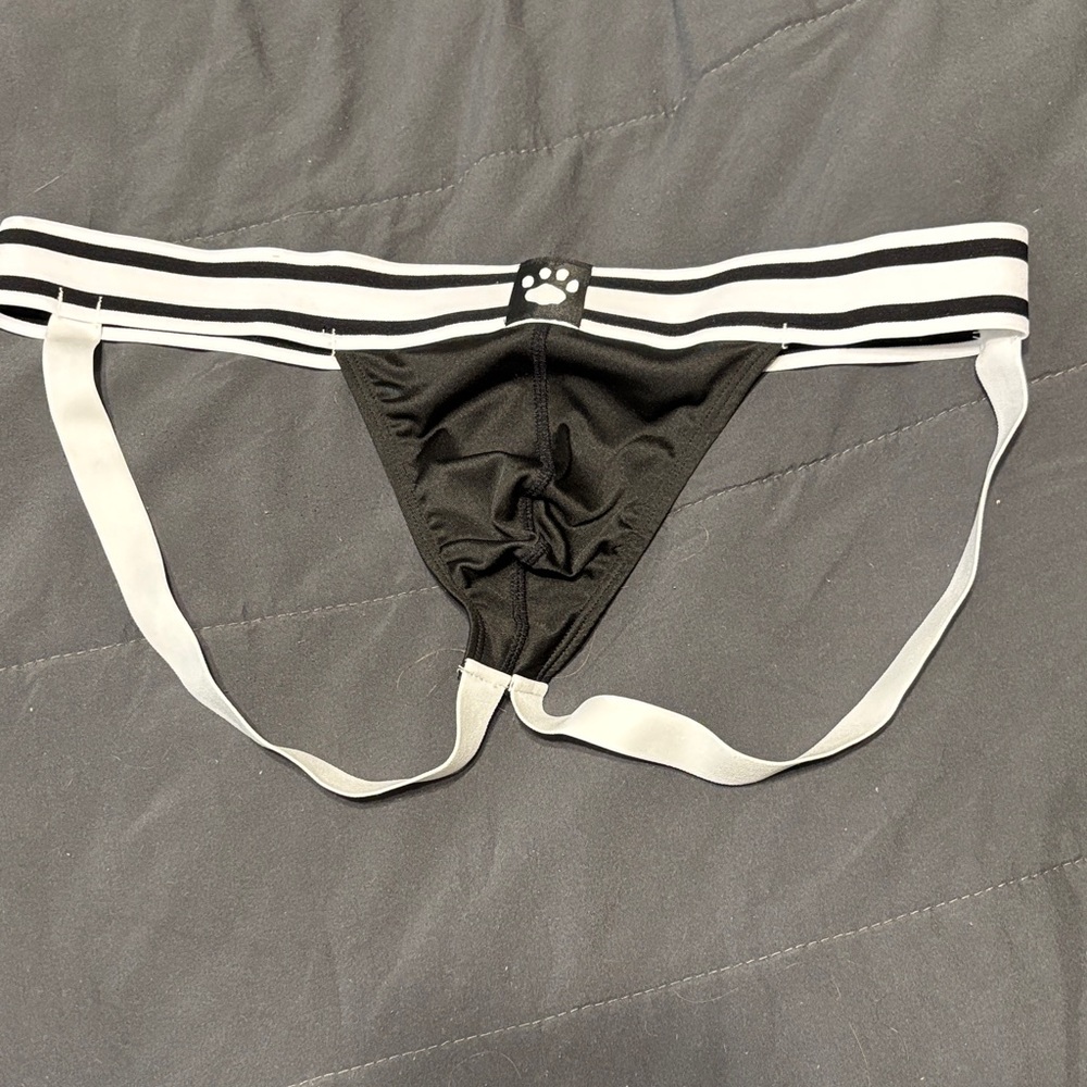 Black and White Striped Jockstrap (#61)